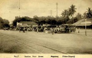 Jalur KA di Magelang tahun 1910. 