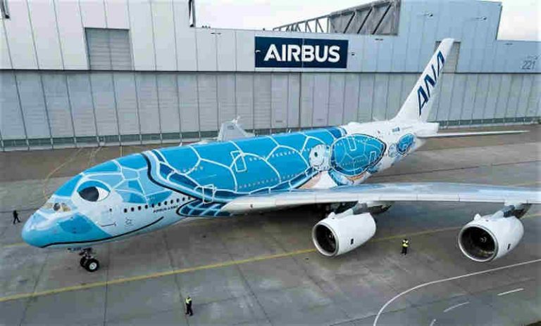 Mei 2019, ANA Hadirkan Airbus A380 dengan Motif Unik Kura-Kura