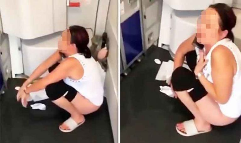 Viral, Wanita Ini Pipis di Pantry Pesawat Sesaat Sebelum Lepas Landas