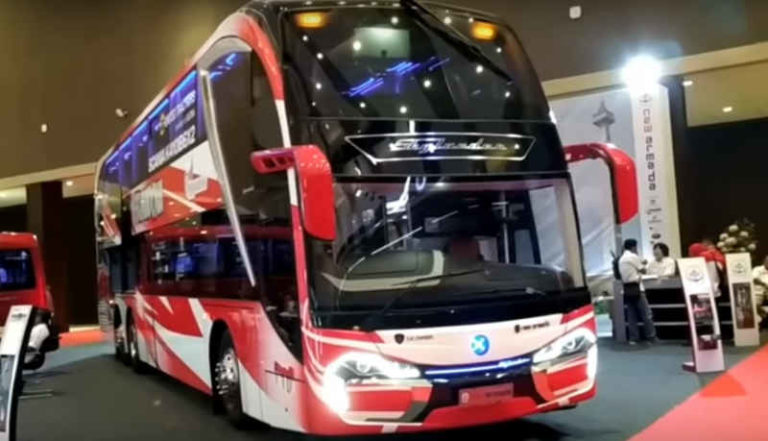 Dari Scania K410IB6X2, Inilah Luxury Double Decker “Skylander” dari New Armada
