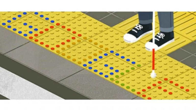 Hadirkan Desain Doodle, Google Rayakan Hari Jadi Tactile Paving Ke-52
