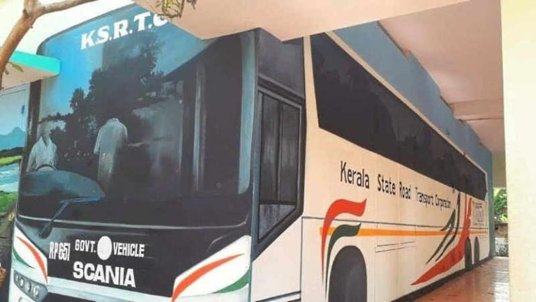 Jangan Salah Naik, Bus Scania ini Hanyalah Sebuah Mural!