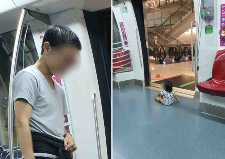 Foto Ayah Telantarkan Anak di MRT Singapura Viral di Media Sosial