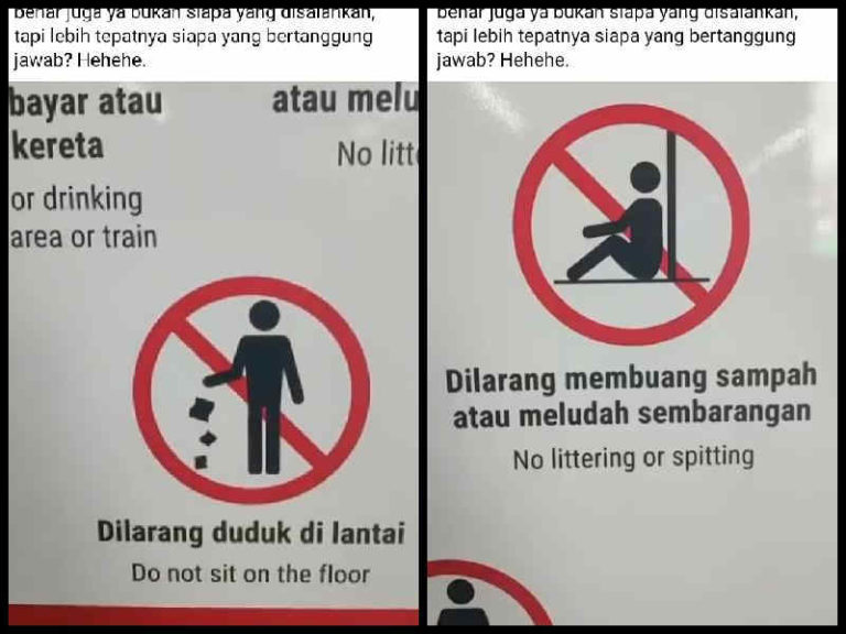Gambar dan Tulisan Tak Sama, “Mockup Signage” di Stasiun MRT Jakarta Jadi Viral