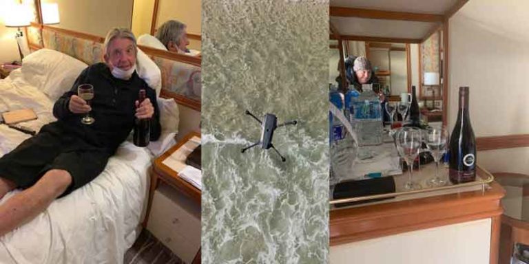 Terjebak Karantina Virus Corona di Kapal Pesiar, Pasangan ini Pesan Anggur via Drone