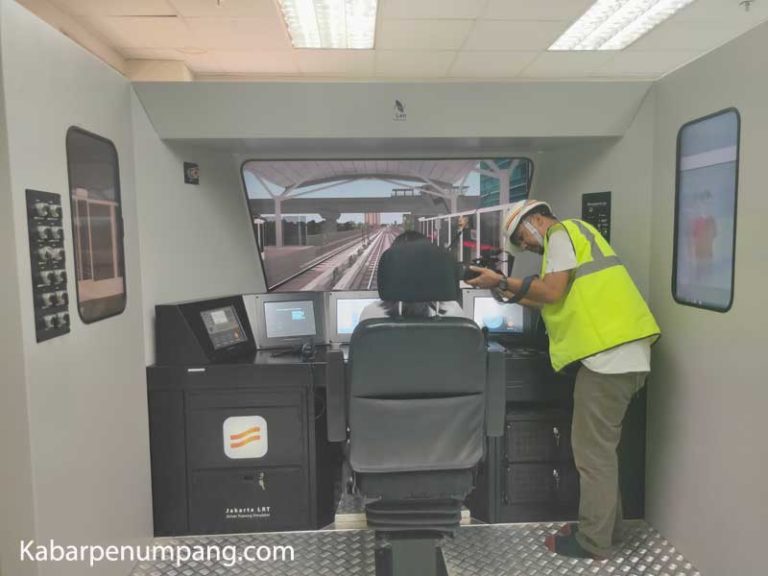 Simulator LRT Berada di Depo Terbesar di Jakarta