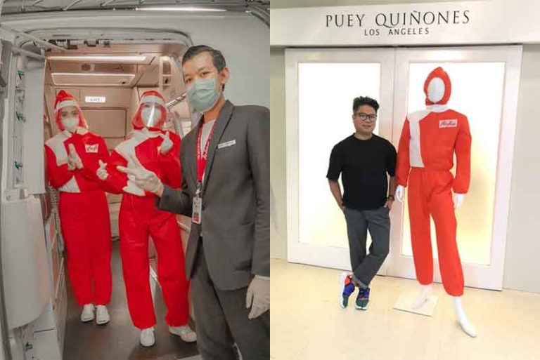 Antisipasi Covid-19, Awak Kabin AirAsia Punya Seragam Baru Mirip Kostum Hazmat