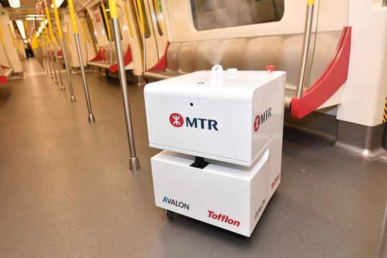 Robot Hidrogen Peroksida Vapourised Bantu Bersihkan Kereta dan Stasiun MTR Hong Kong