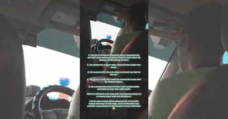 Tuai Pujian, Beginilah Aksi Driver Non Muslim Hormati Penumpang Muslim
