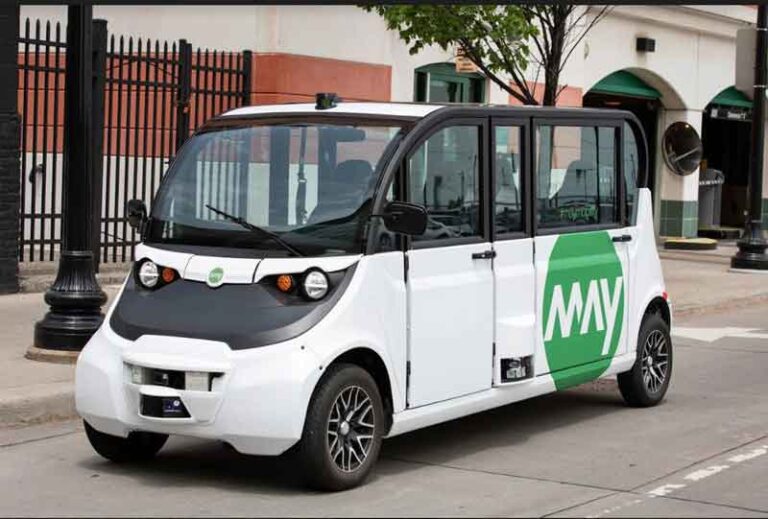 Mobil Otonom May Mobility Mengular dengan Proteksi Anti Covid-19