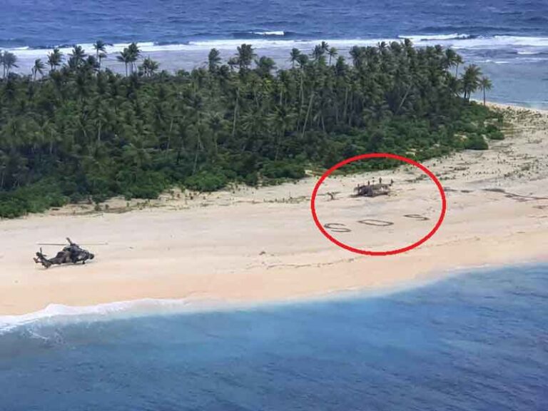 Pasir Sinyal ‘SOS’ Selamatkan Tiga Pria Usai Terdampar Tiga Hari di Pulau Terpencil Tak Berpenghuni