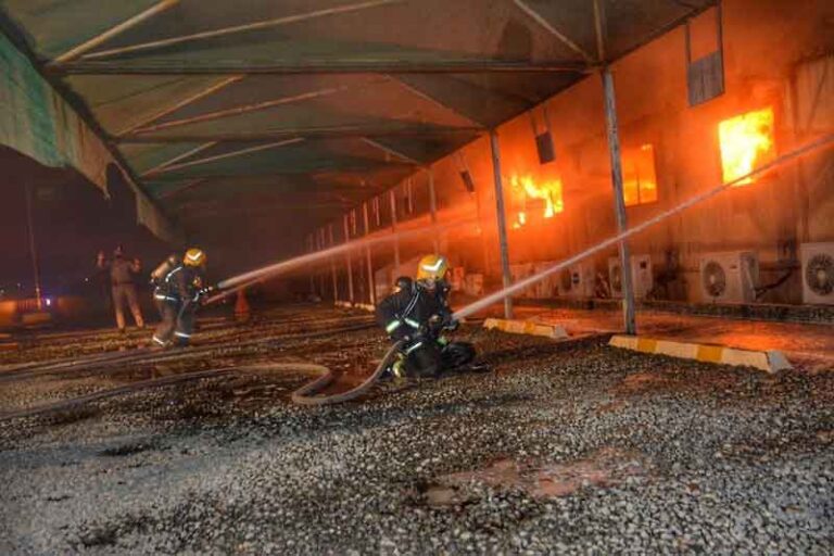 Kebakaran Melanda Stasiun Kereta Cepat Haramain Express Arab Saudi