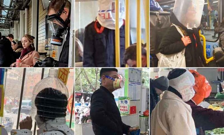 Lindungi Diri dari Virus Corona, Penumpang di London Punya Cara Unik