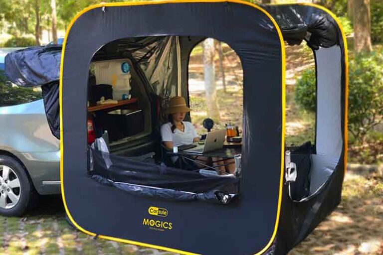 Tenda Kubus Carsule Berikan Sensasi Berkemah di Mobil