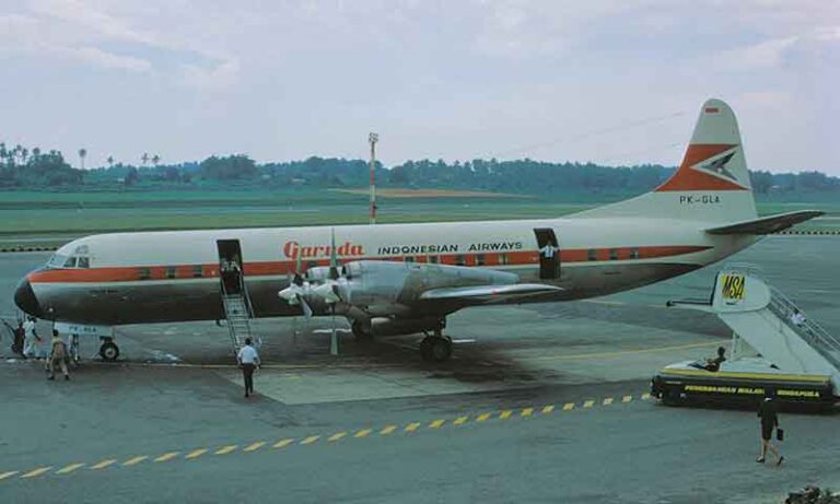 Hari Ini, 64 Tahun Lalu, Lockheed L-188 Electra Sang ‘Maut’ Andalan Garuda Indonesia Terbang Perdana