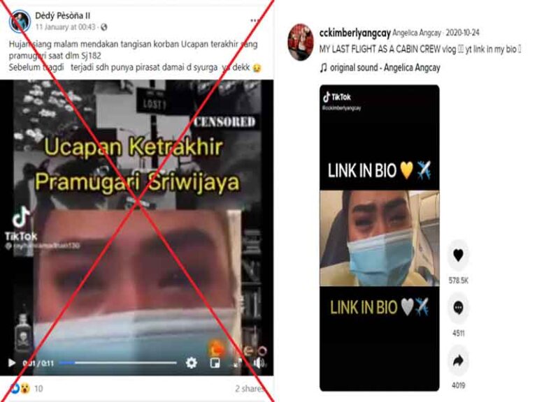 Video Diklaim Punya Pramugari Sriwijaya SJ-182, Ternyata Milik Pramugari Cebu Pacific yang Pamit dalam Penerbangan Terakhir