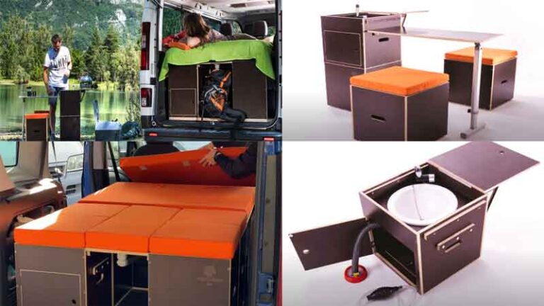 Mudahkan Pelancong, Kotak Camper Modular Bisa Jadi Basecamp Indoor dan Outdoor