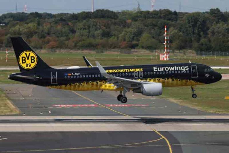 Gagahnya Airbus A320 Eurowings Livery Klub Sepak Bola Borussia Dortmund