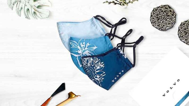 Volvo Jual Masker Batik Reusable Ramah Lingkungan dengan Fitur Anti Mikroba
