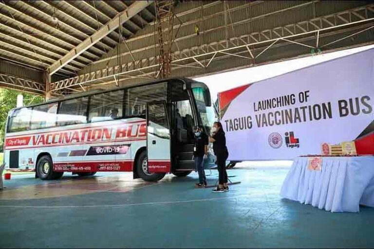 Taguig City Hadirkan Bus Vaksin AstraZeneca untuk Jangkau Masyarakat