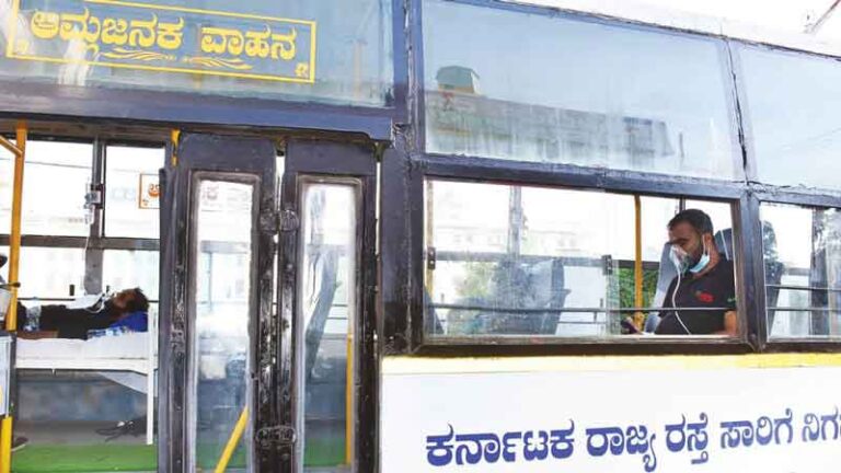 Mysuru Punya Bus Berisi Tabung Oksigen dan Mudahkan Pasien Covid-19 Menunggu