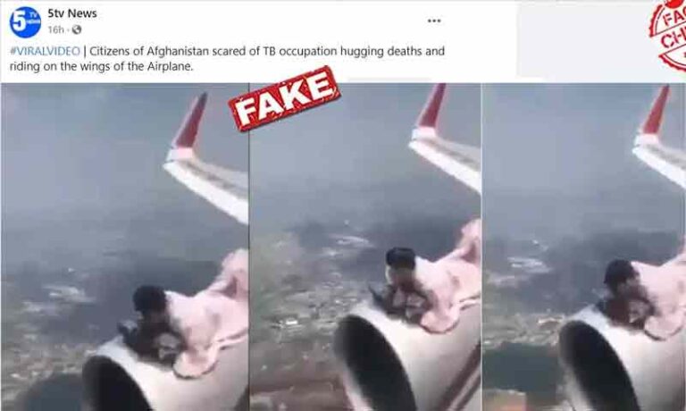Cek Fakta Video Viral Warga Afghanistan Kabur dari Taliban dengan Cara Naik di Mesin Pesawat