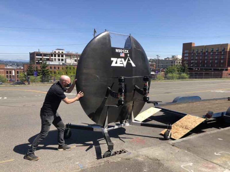 Zeva Zero, eVTOL Berbentuk “UFO” yang Muat Satu Awak