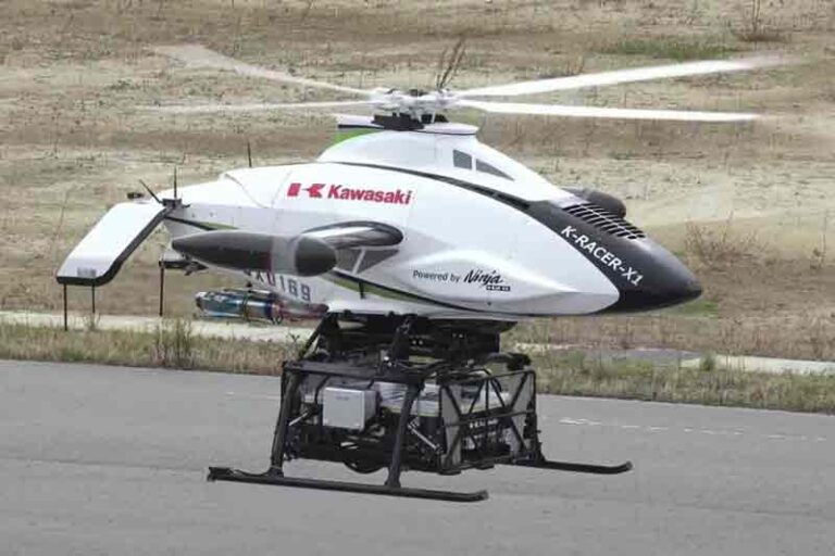 Drone Kargo K-Racer X1 Kawasaki Terbesar di Dunia Bermesin Ninja H2R 1.000 Cc Sukses Diuji Coba