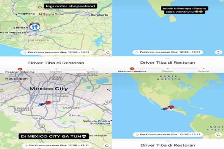 Pesan Makanan via Ojek Online di Jogja, Pelanggan Temukan Pengemudi Ada di Meksiko