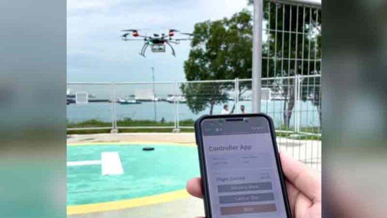 Singapura Mulai Pengiriman Drone Kargo Darat ke Laut, Bisa Angkutan Beban Hingga 7 Kg