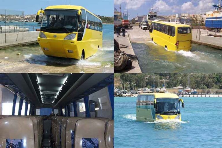AmphiCoach, Bus Amfibi yang Melintasi Jalur Pesisir Laut Inggris