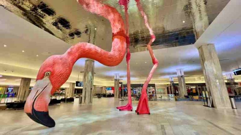 Iseng-iseng Berhadiah, Kasih Nama Patung Flamingo Raksasa di Bandara Dapat Banyak Gratisan