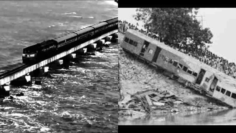 Diterjang Badai, Kereta Penumpang di Jembatan Pamban Terbalik, 200 Orang Tewas