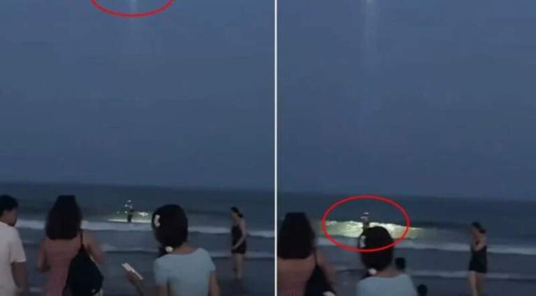 Dengan Pengeras Suara dan Lampu Sorot: Drone Patroli Cina Paksa Perenang Malam Keluar dari Laut Qingdao